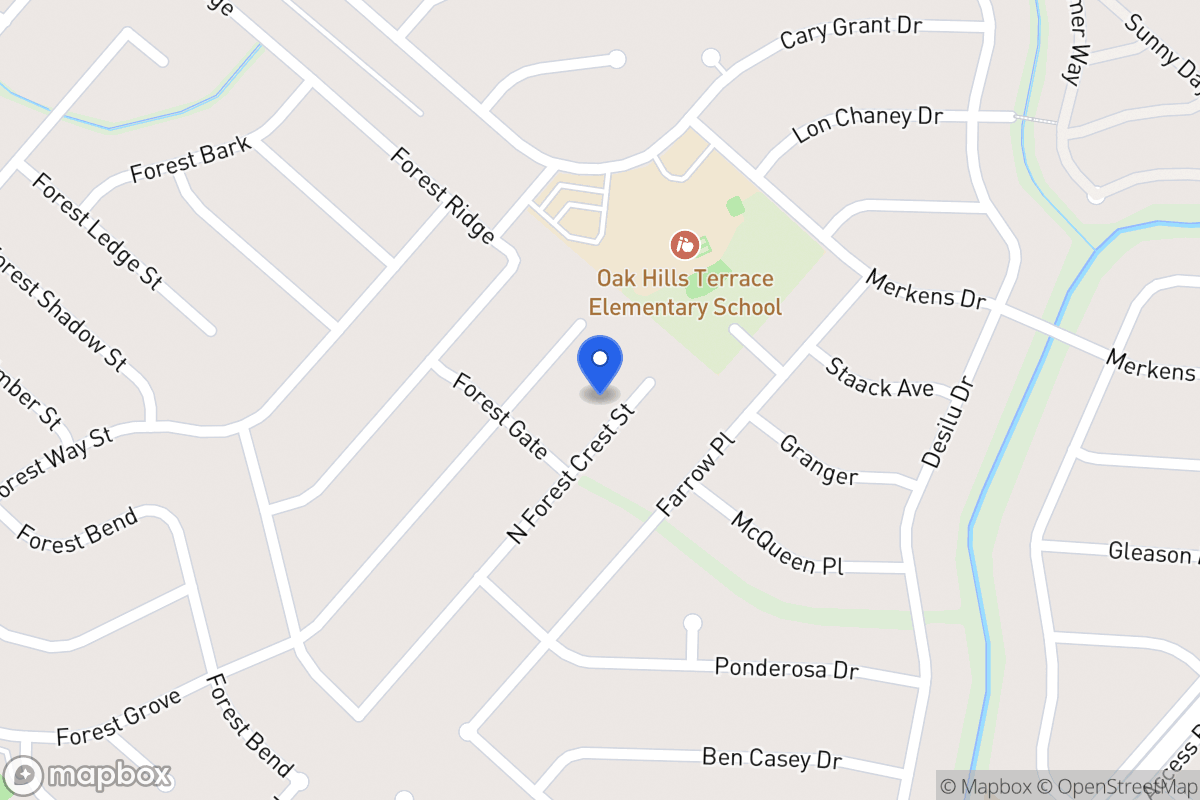 Map of 7015 N Forest Crest St