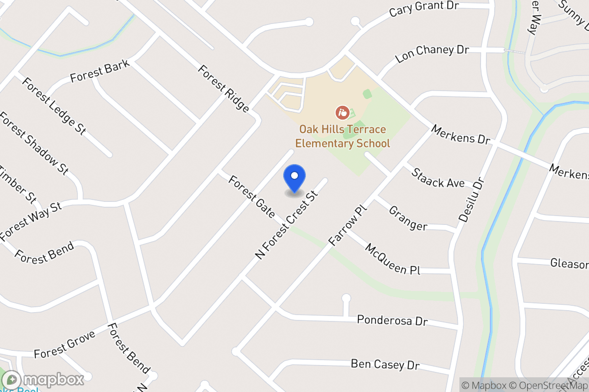 Map of 7011 N Forest Crest St