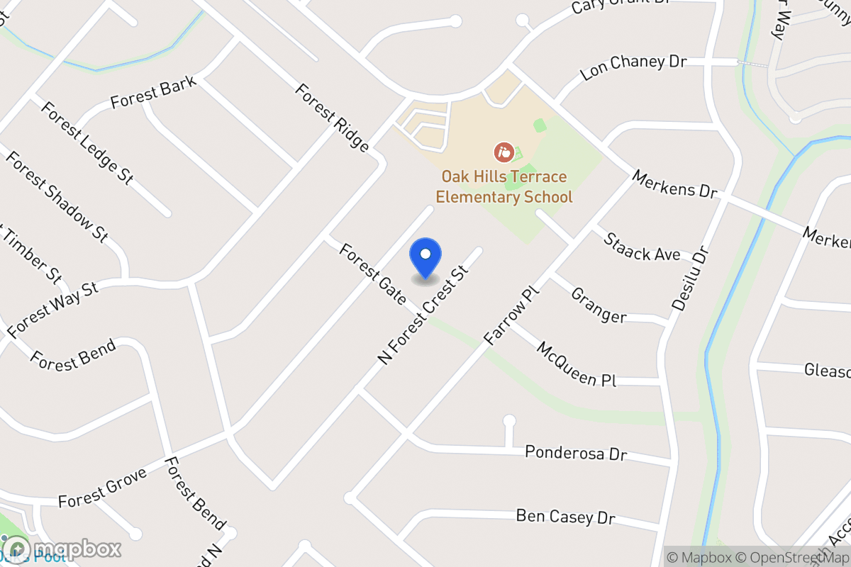 Map of 7007 N Forest Crest St