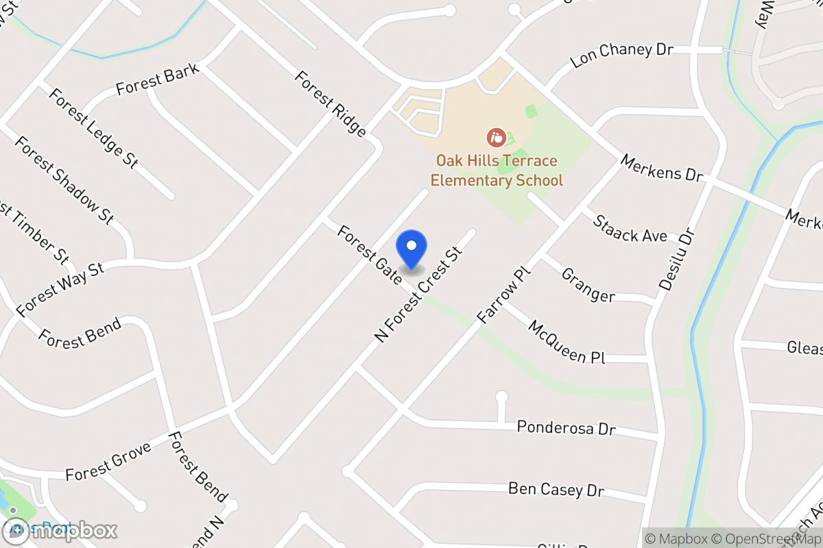 Map of 7003 N Forest Crest St