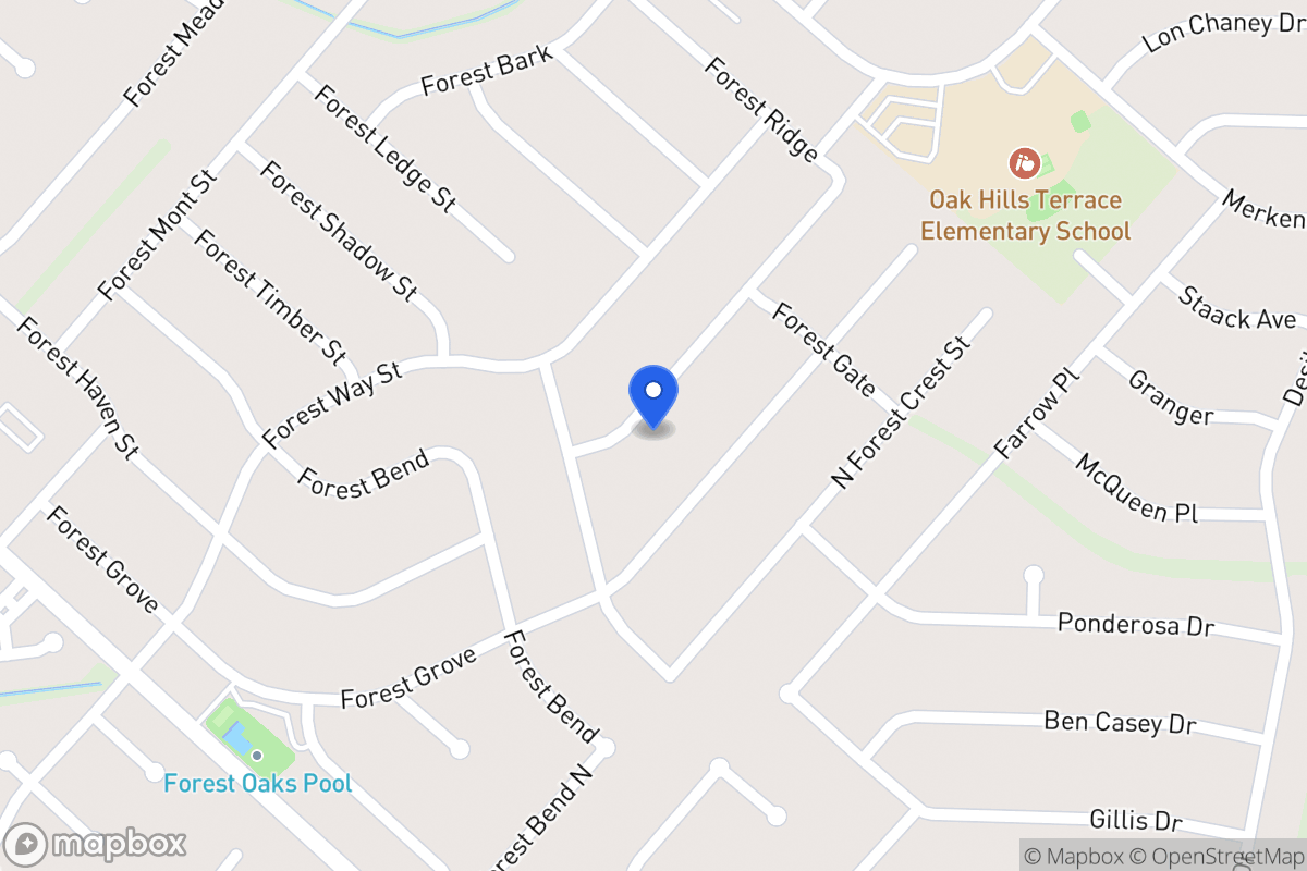 Map of 6914  Forest Park St