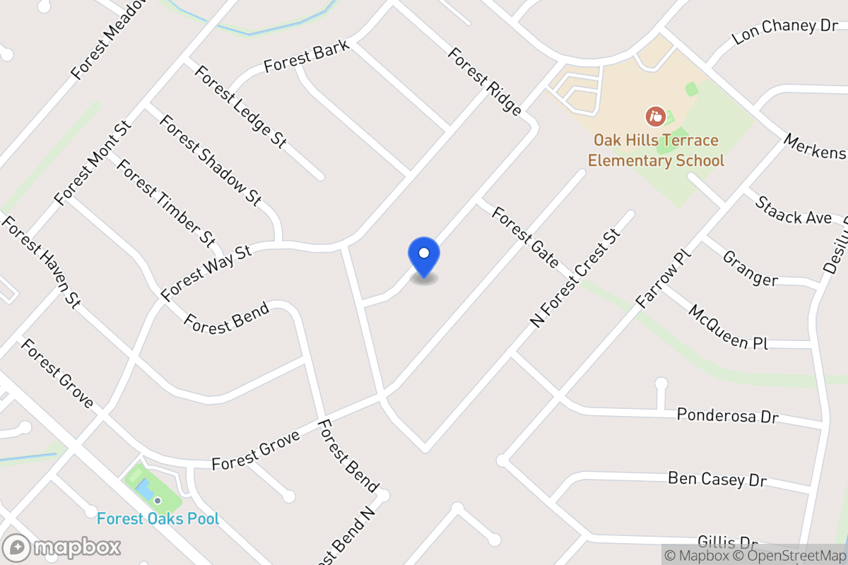 Map of 6918  Forest Park St