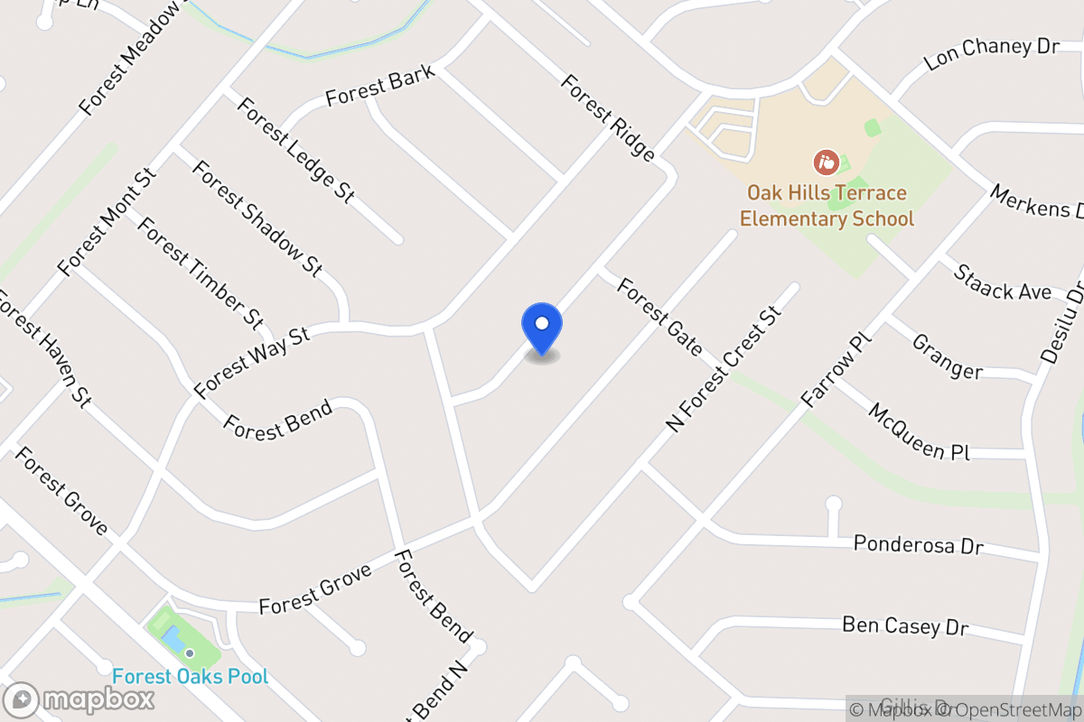 Map of 6922  Forest Park St