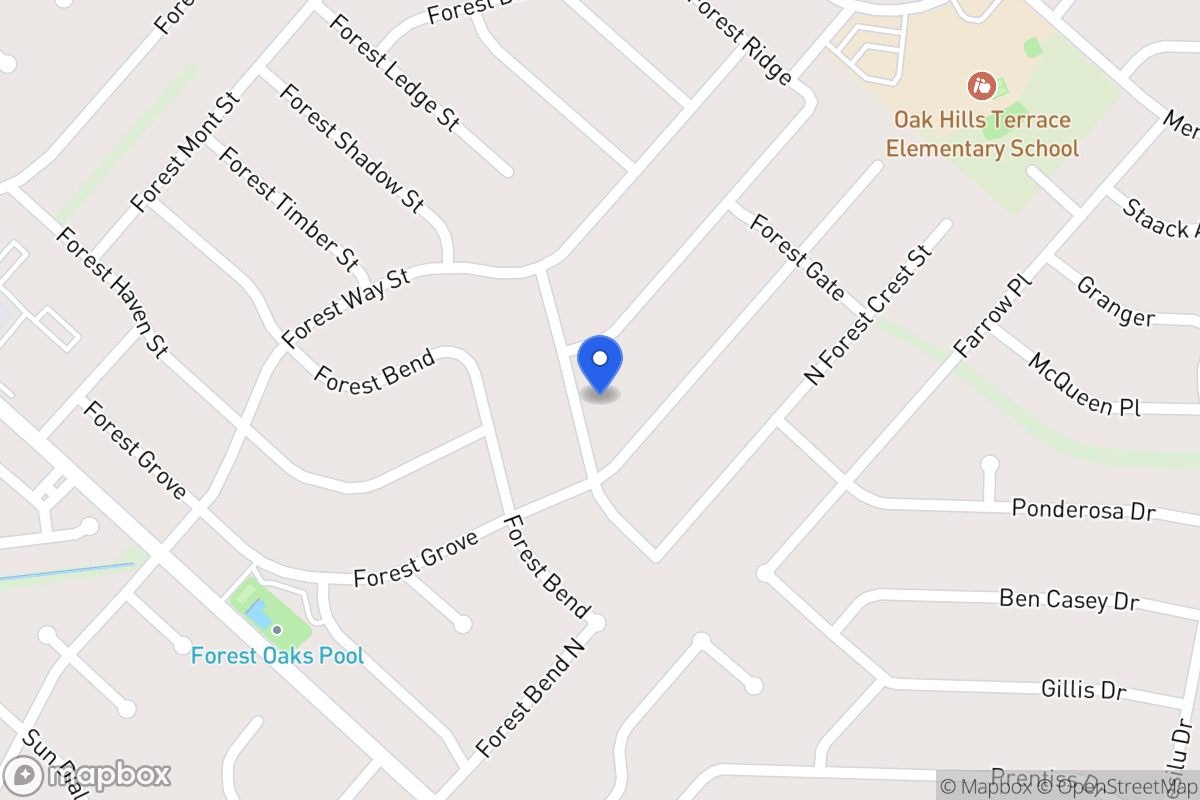 Map of 6010  Forest Crest St