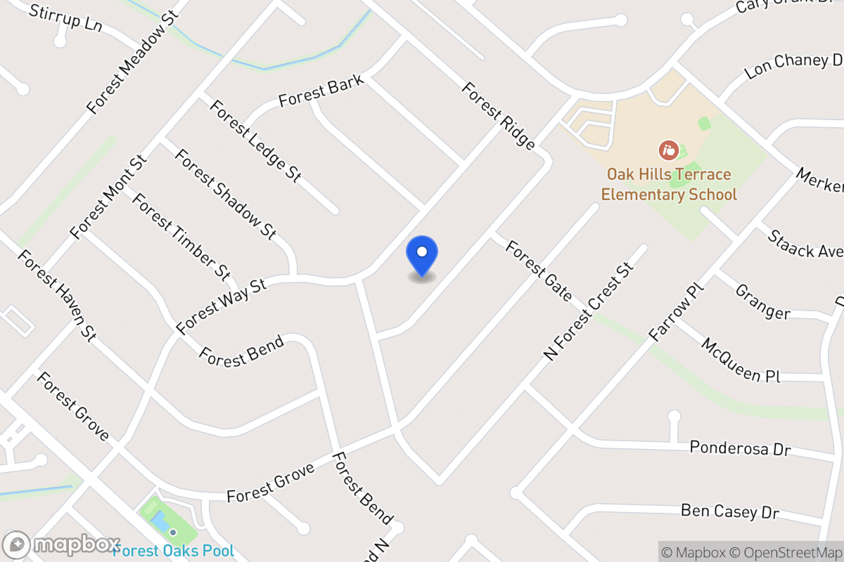 Map of 6923  Forest Park St