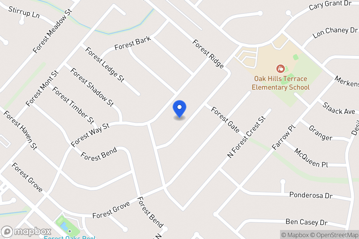 Map of 6927  Forest Park St