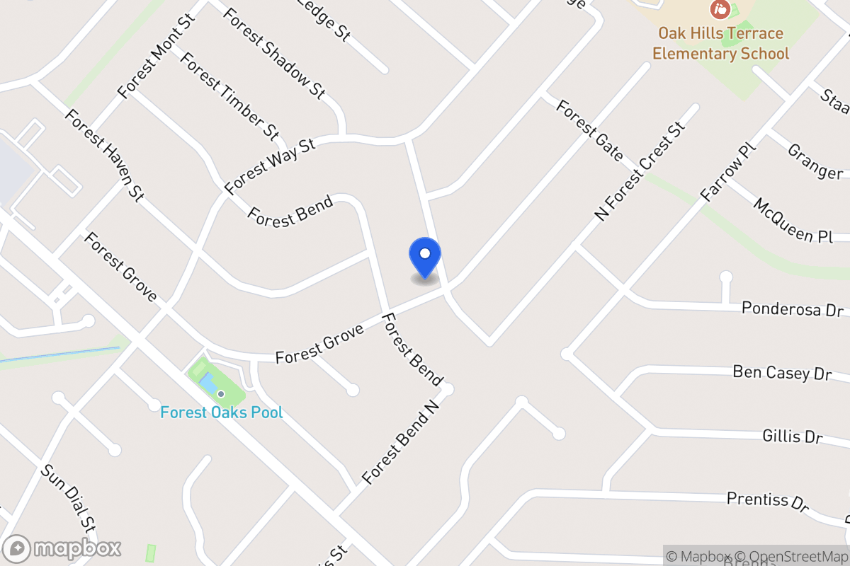 Map of 6003  Forest Crest St