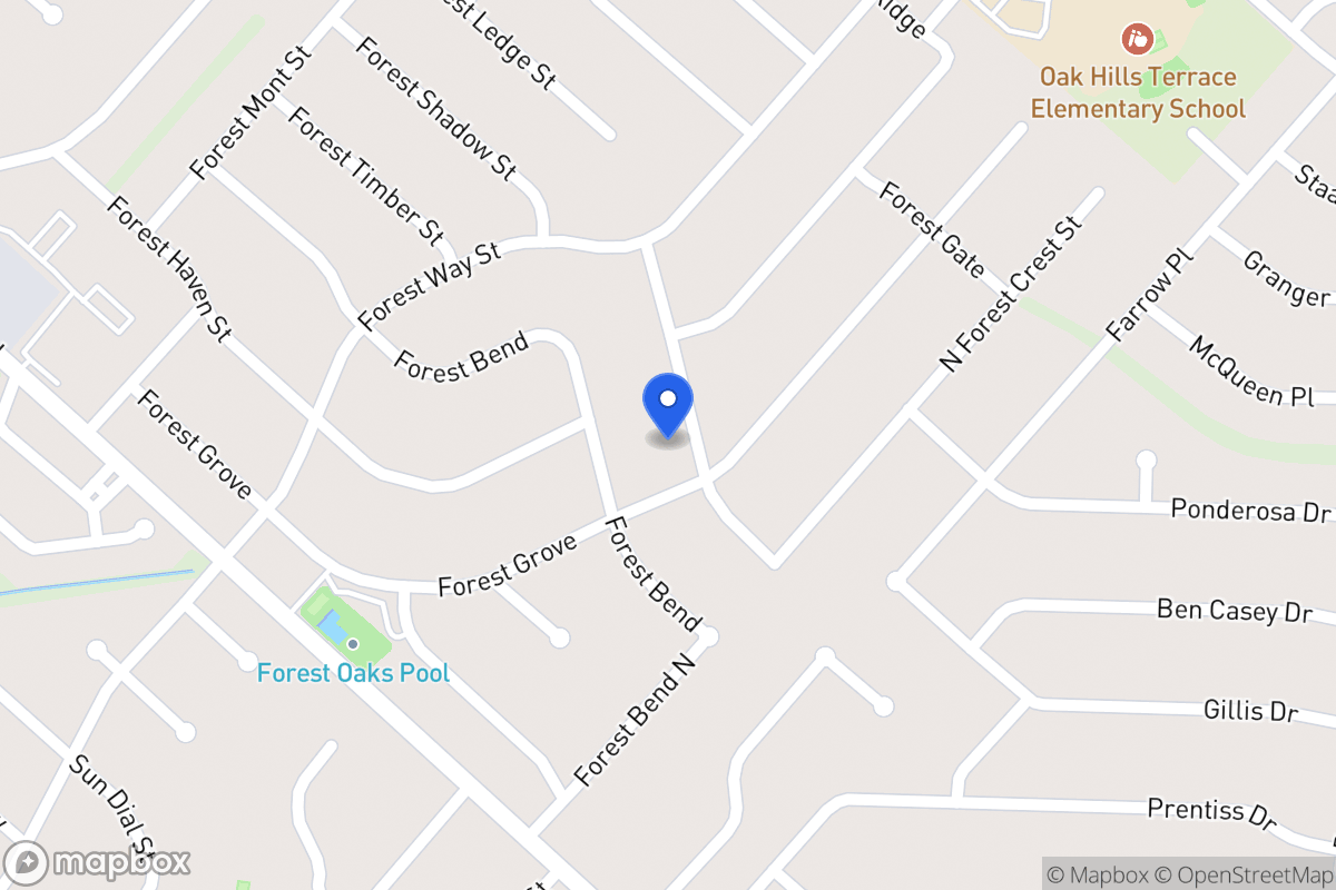 Map of 6007  Forest Crest St