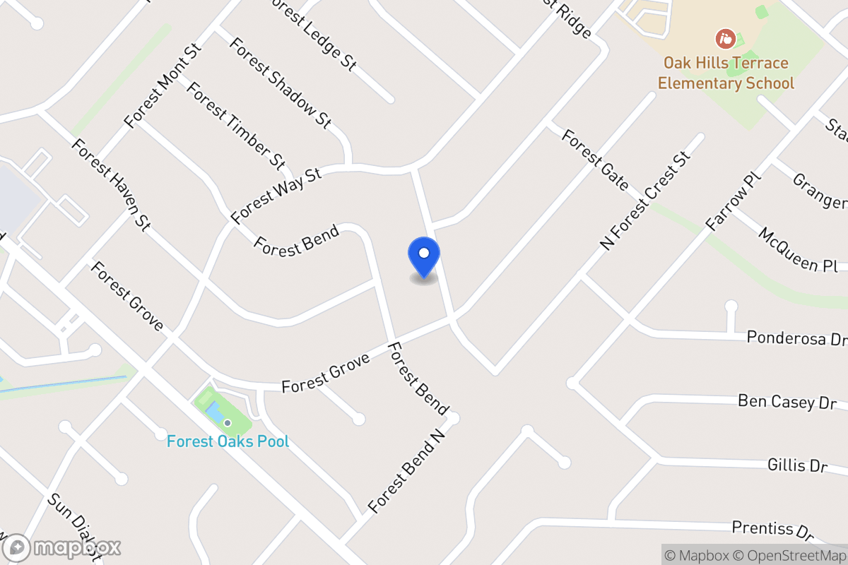 Map of 6011  Forest Crest St