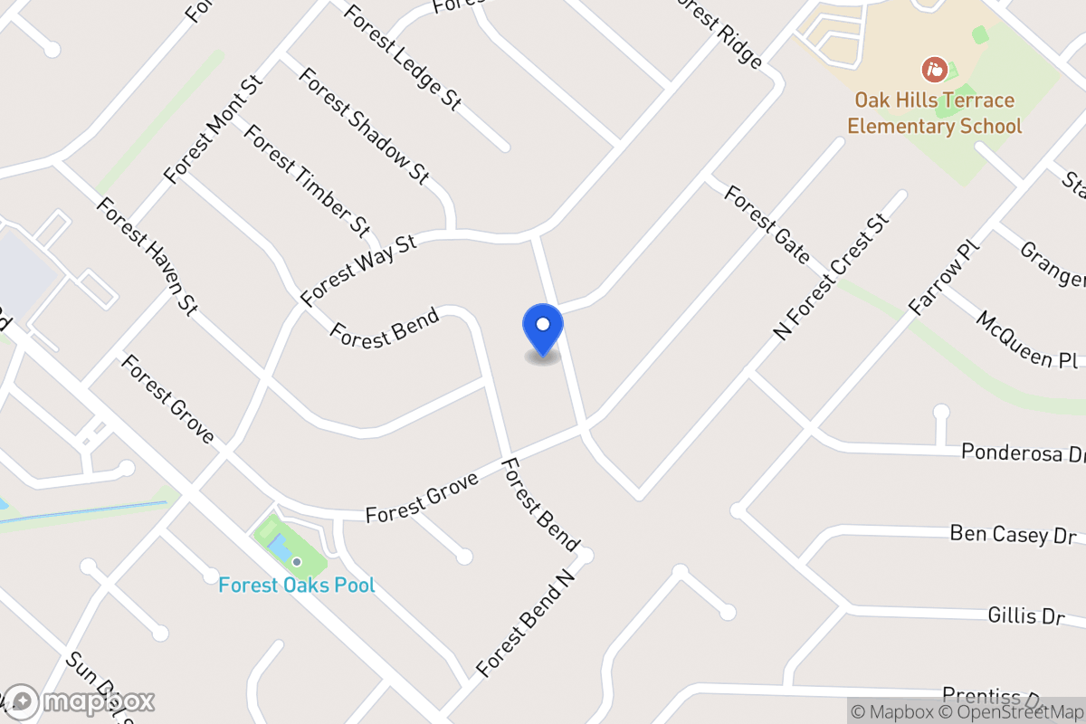 Map of 6015  Forest Crest St