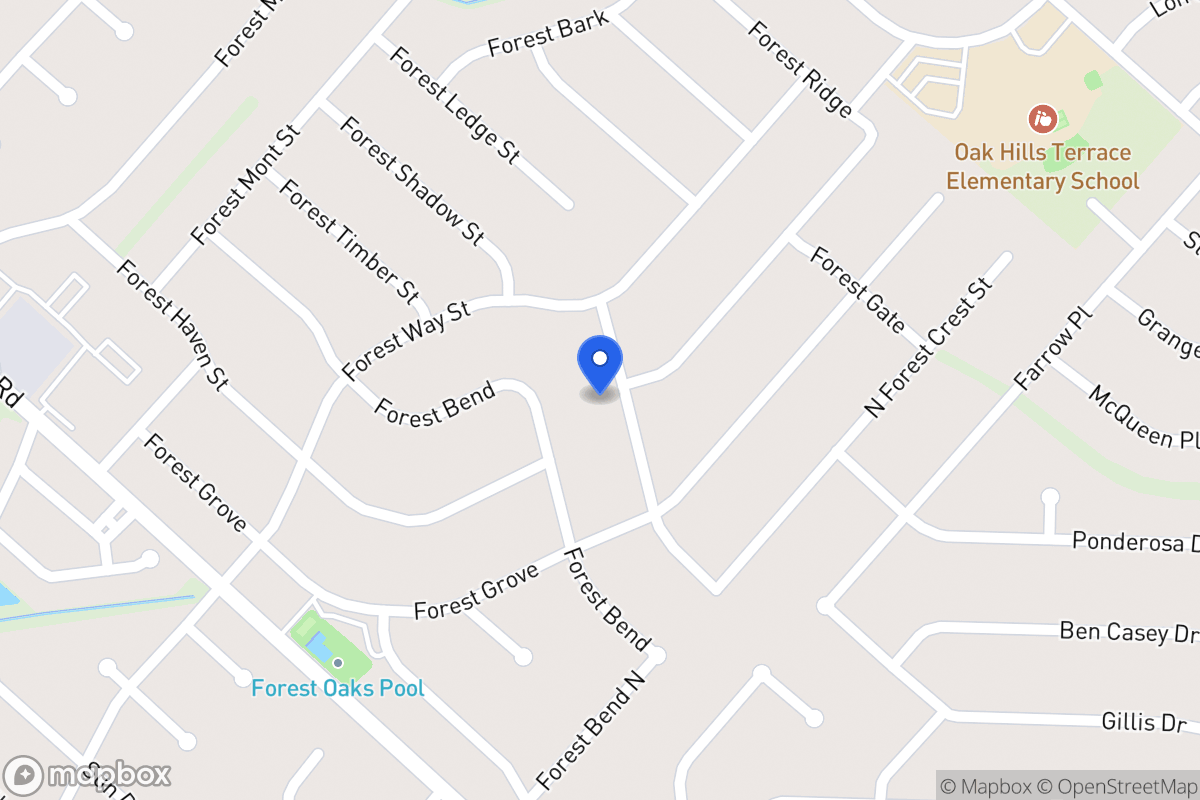 Map of 6023  Forest Crest St