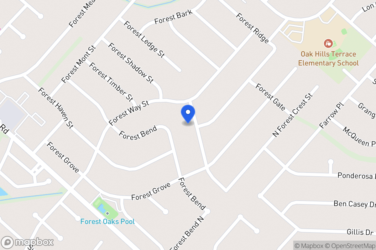 Map of 6103  Forest Crest St