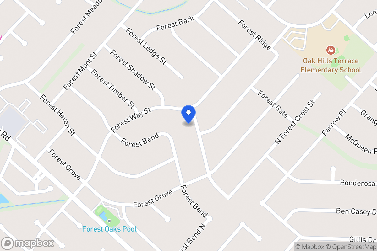 Map of 6107  Forest Crest St
