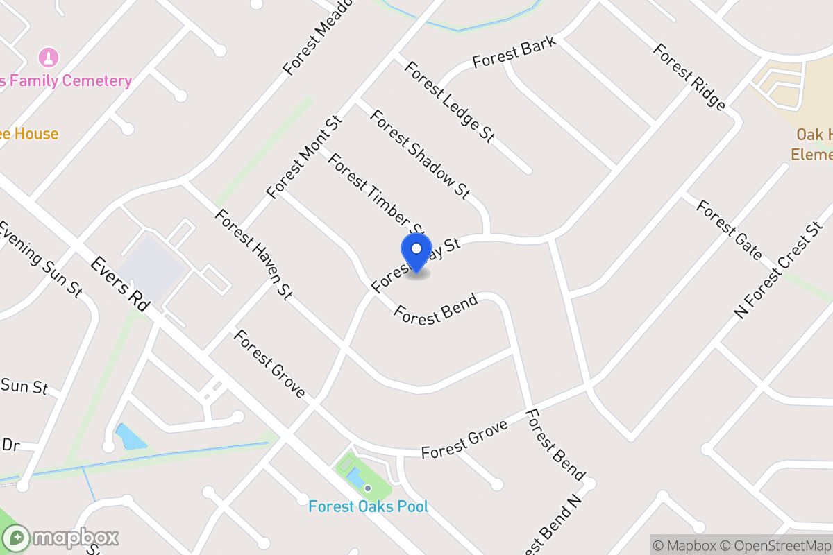 Map of 6906  Forest Way St