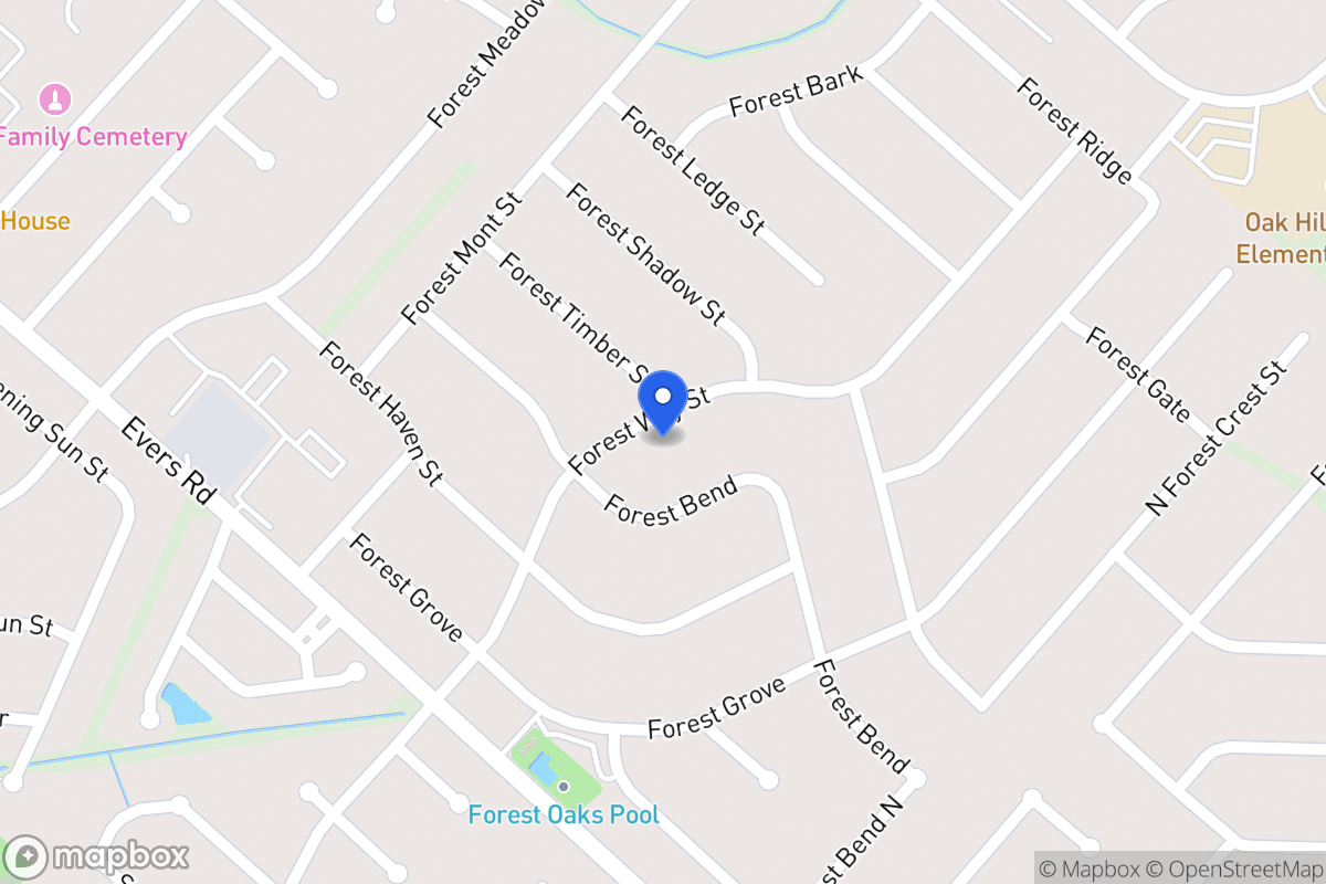 Map of 6910  Forest Way St
