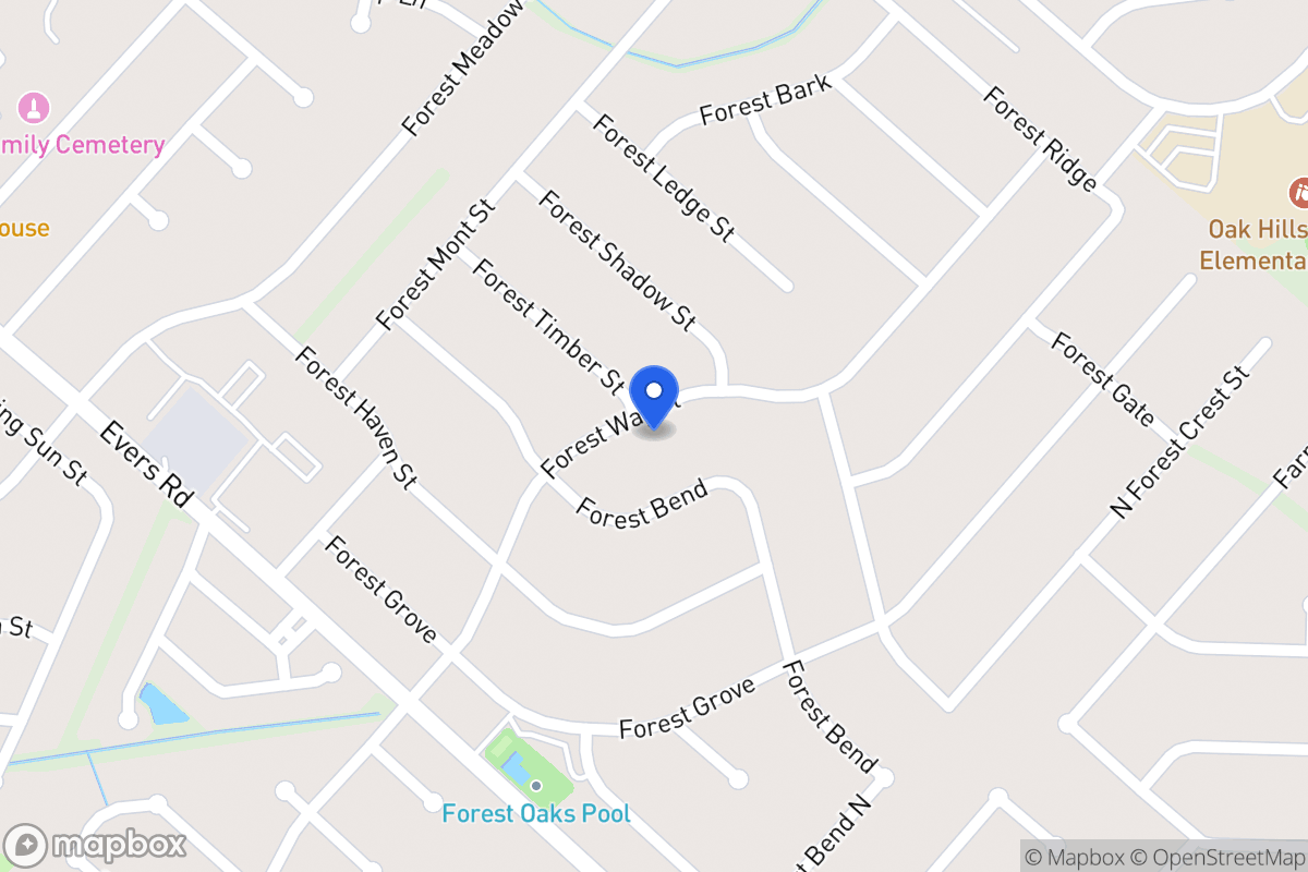 Map of 6914  Forest Way St