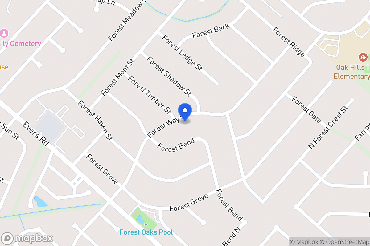 Map of 6918  Forest Way St