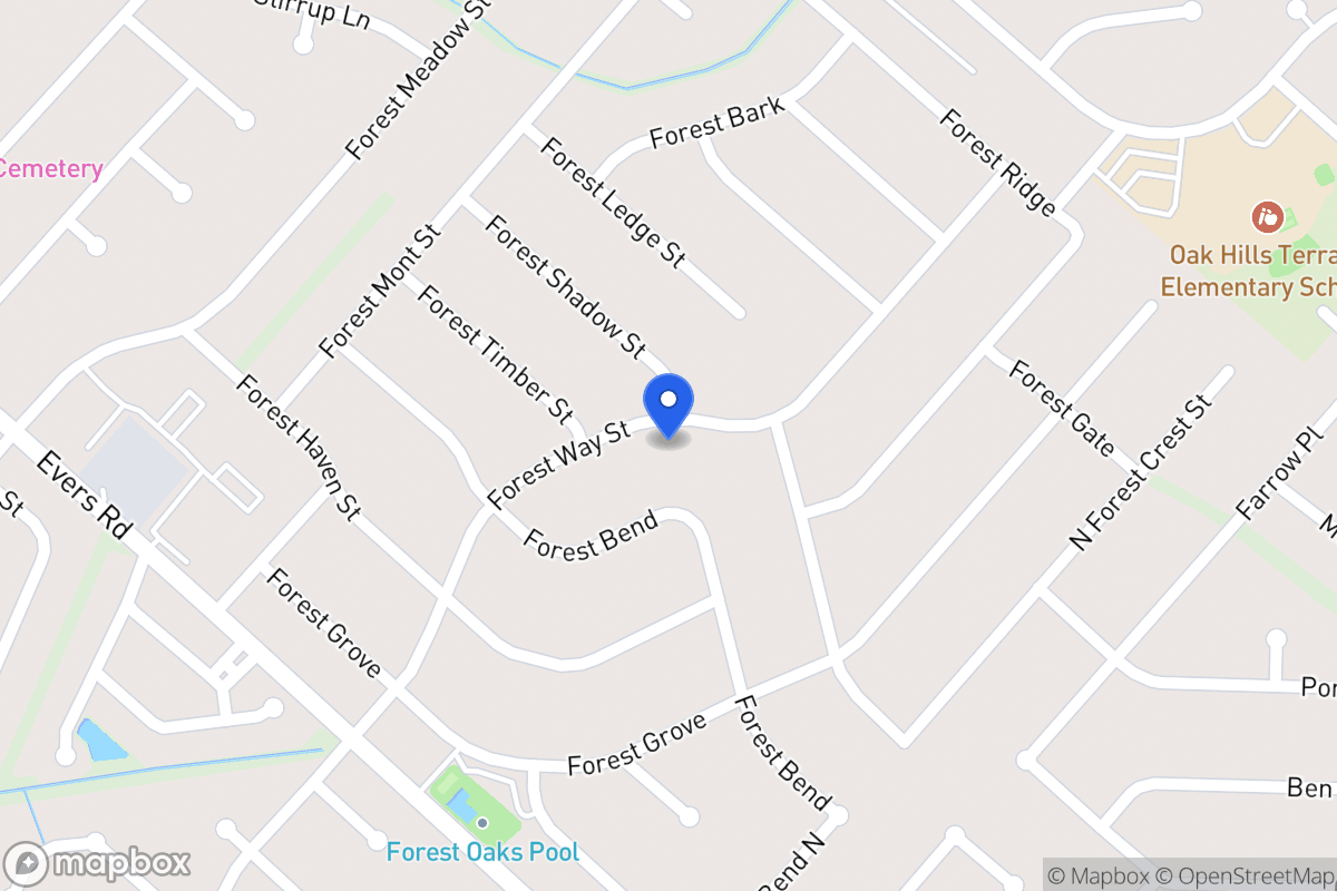 Map of 6926  Forest Way St