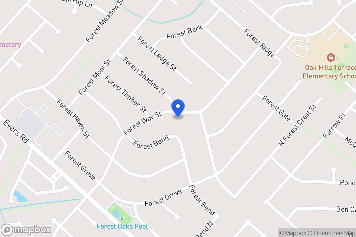 Map of 6930  Forest Way St