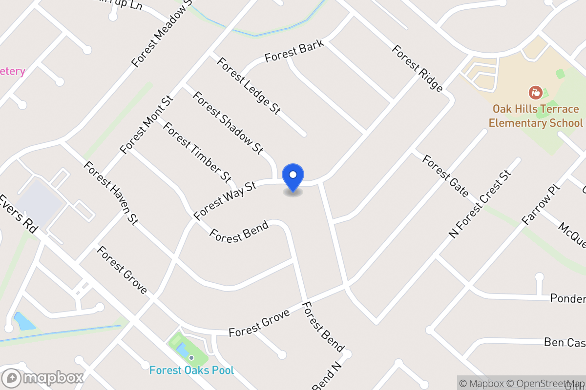 Map of 6934  Forest Way St