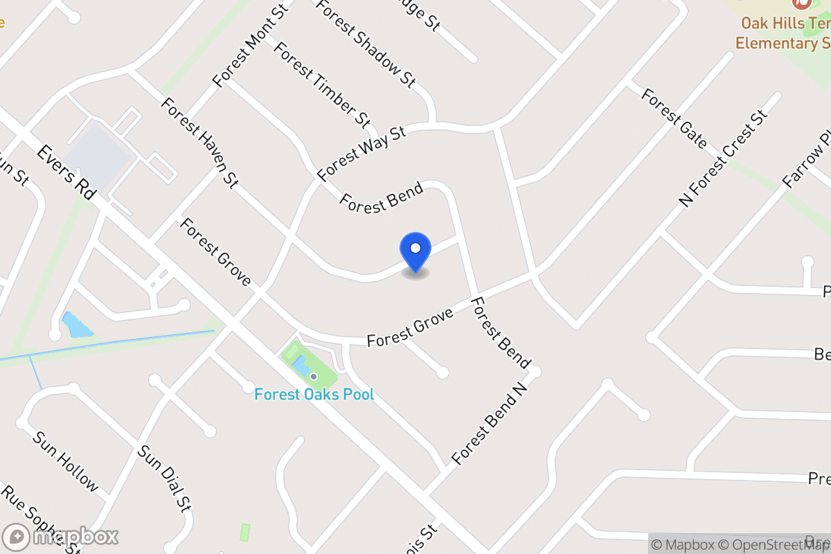 Map of 6838  Forest Haven St