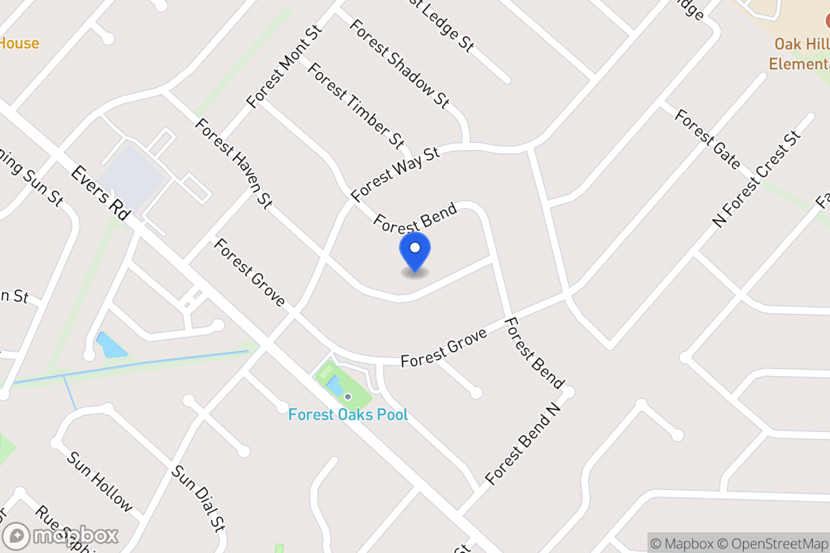 Map of 6827  Forest Haven St