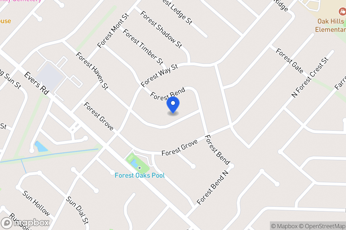 Map of 6831  Forest Haven St