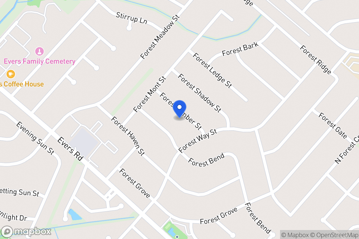Map of 6114  Forest Timber St