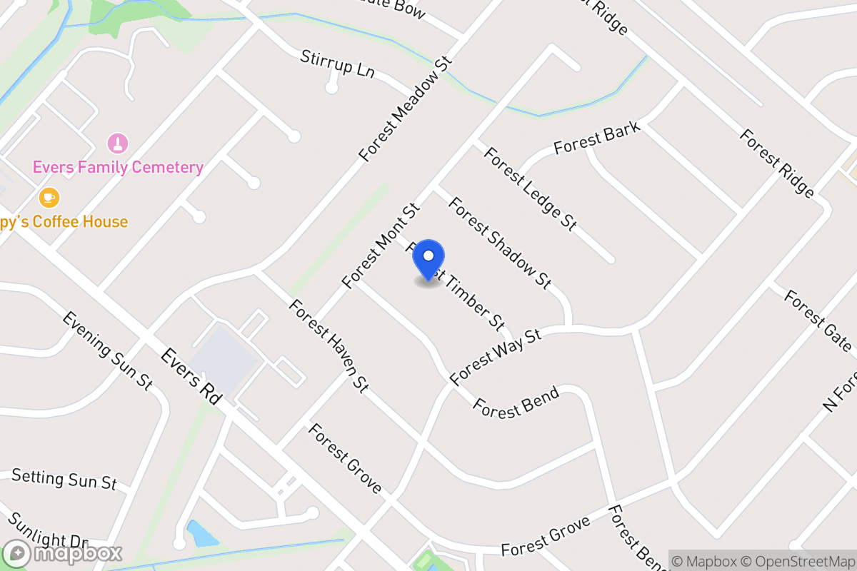 Map of 6122  Forest Timber St