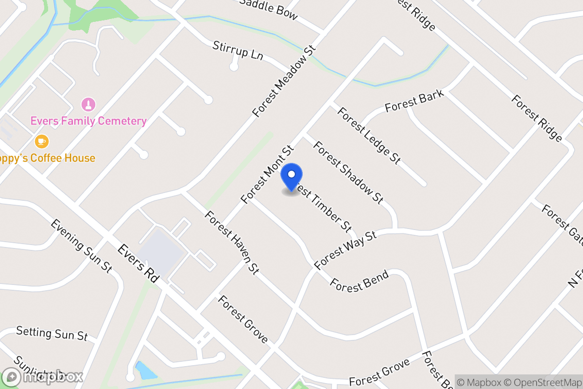 Map of 6126  Forest Timber St
