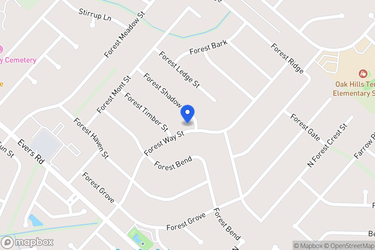 Map of 6002  Forest Shadow St