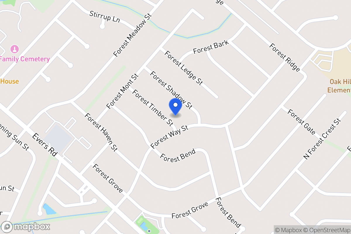 Map of 6103  Forest Timber St