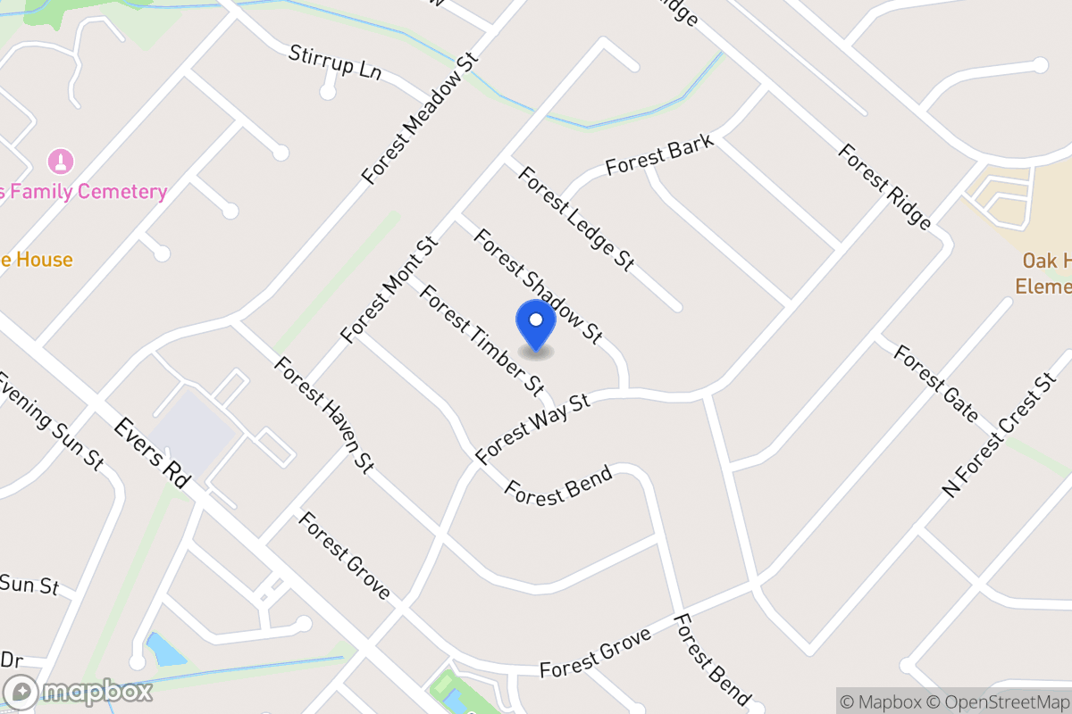Map of 6107  Forest Timber St