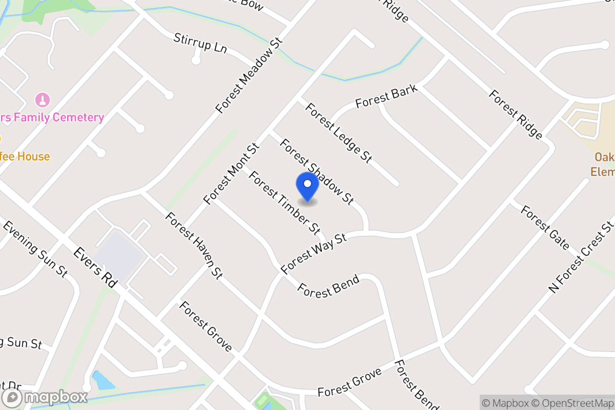 Map of 6111  Forest Timber St