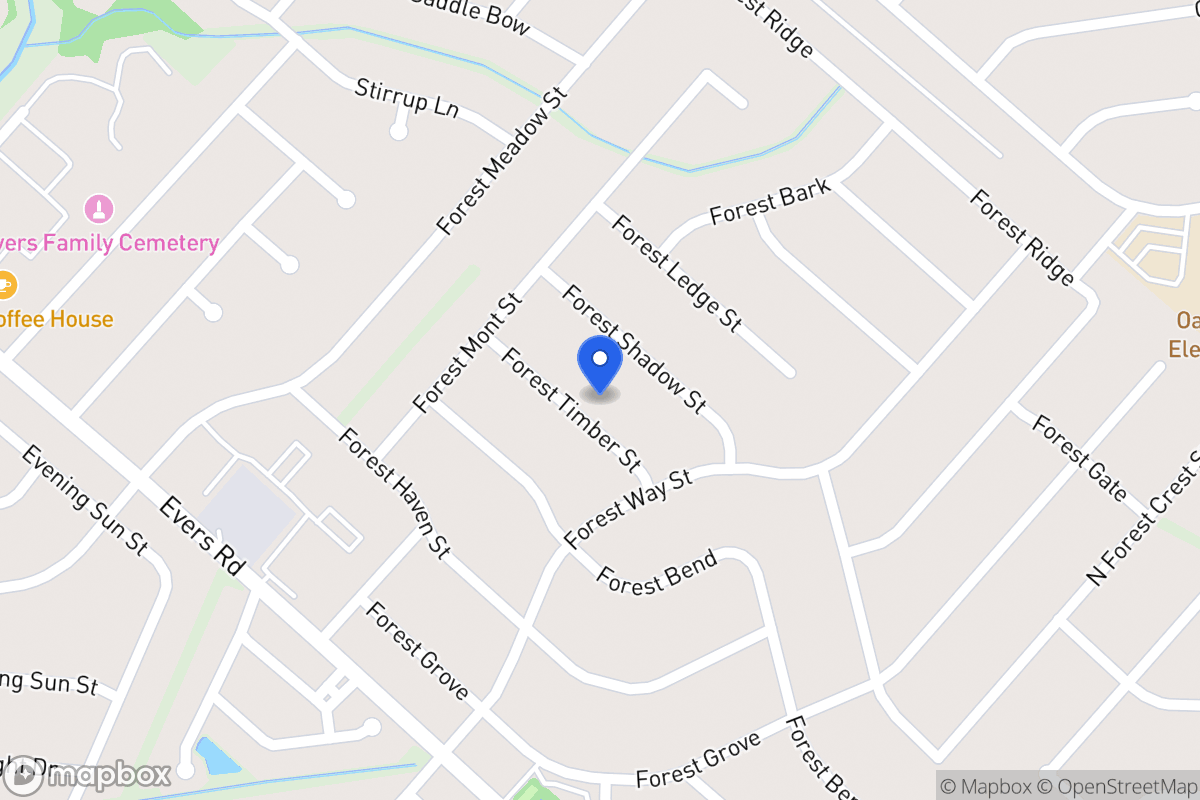 Map of 6115  Forest Timber St
