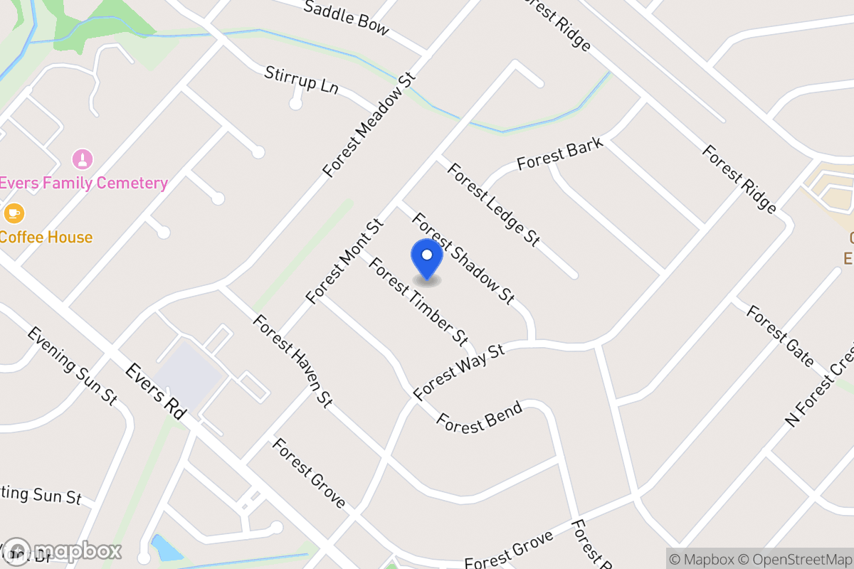 Map of 6119  Forest Timber St