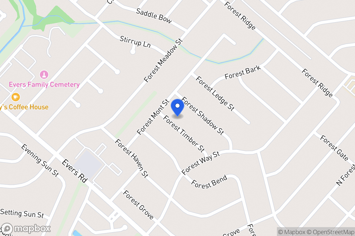Map of 6127  Forest Timber St