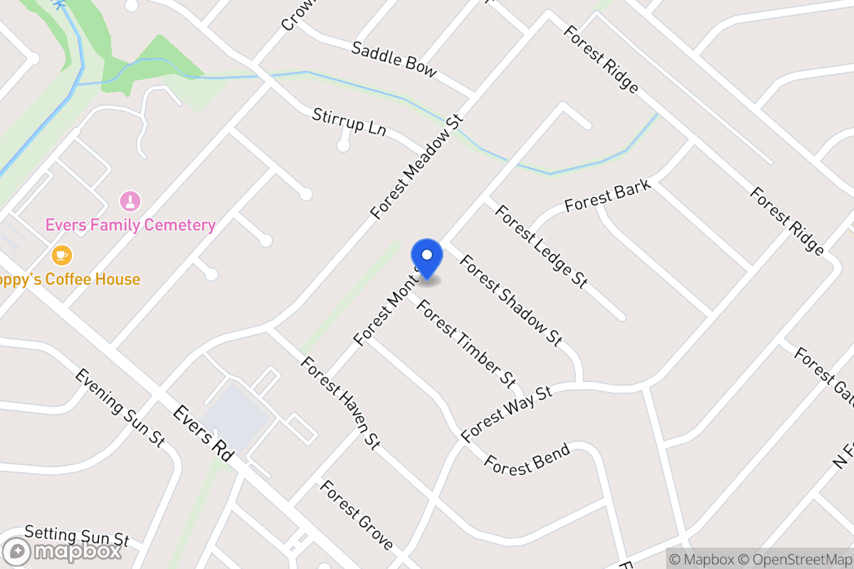 Map of 6135  Forest Timber St
