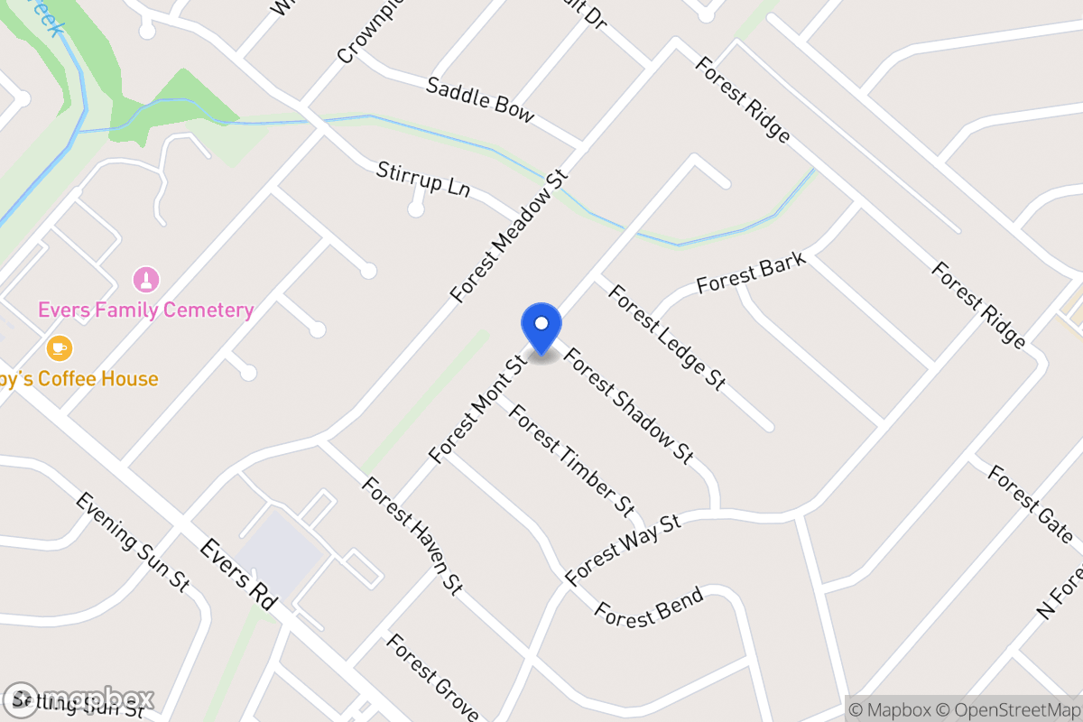 Map of 6042  Forest Shadow St