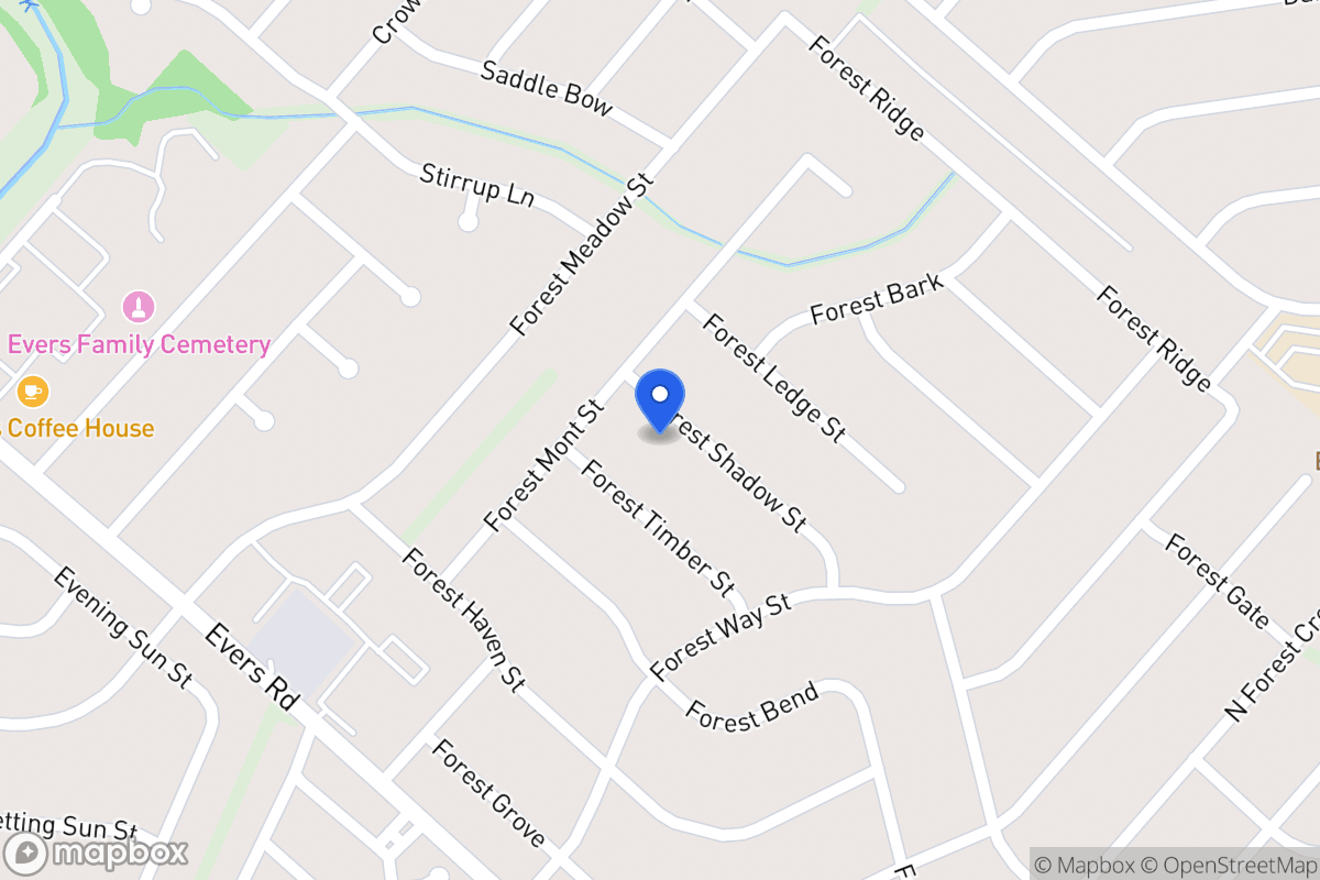 Map of 6034  Forest Shadow St