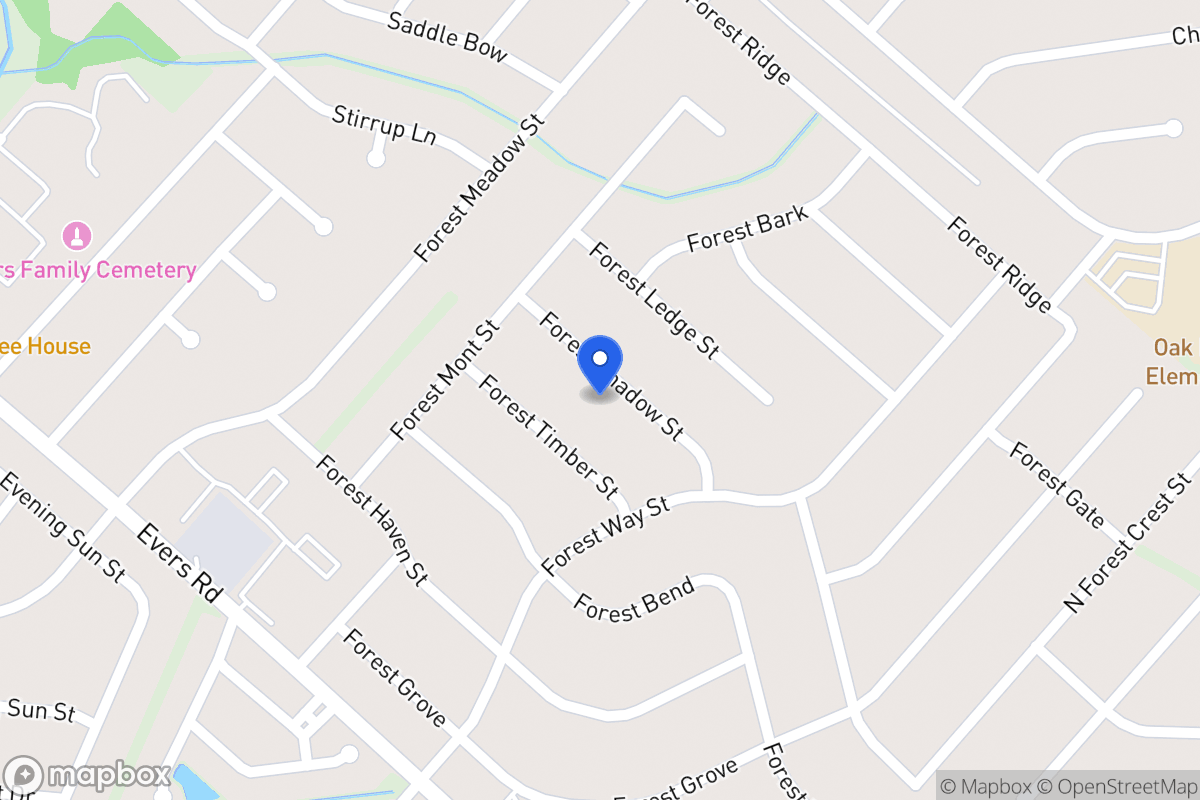 Map of 6022  Forest Shadow St