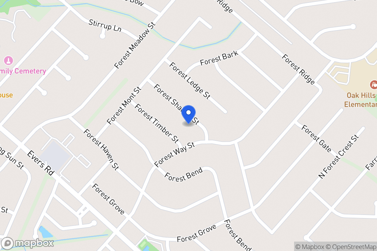 Map of 6010  Forest Shadow St