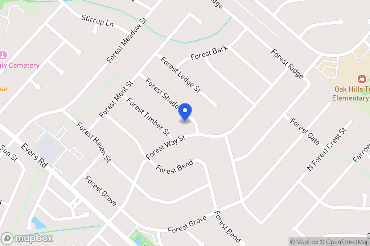Map of 6006  Forest Shadow St