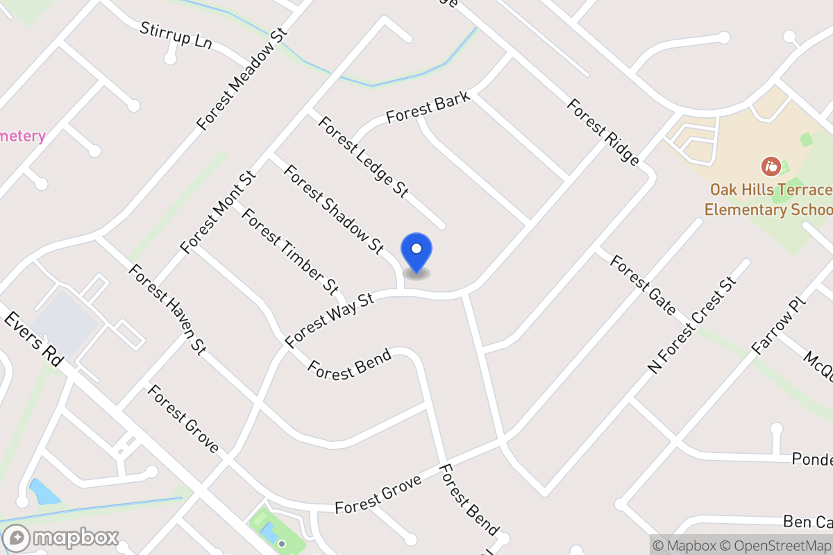 Map of 6003  Forest Shadow St