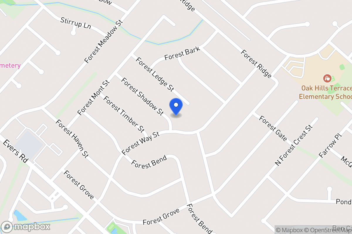 Map of 6005  Forest Shadow St
