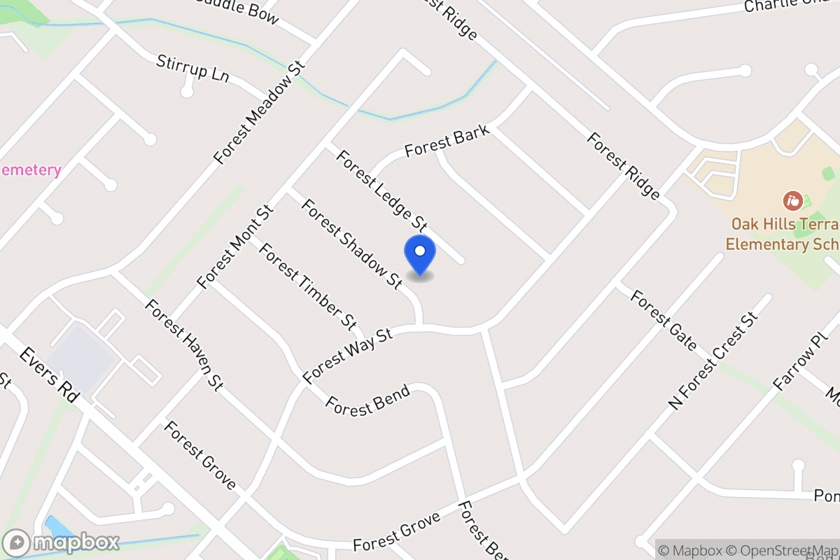 Map of 6007  Forest Shadow St