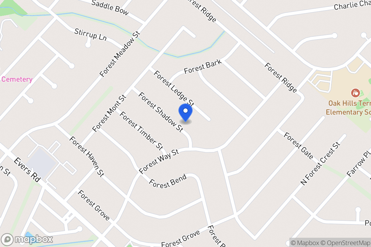 Map of 6011  Forest Shadow St
