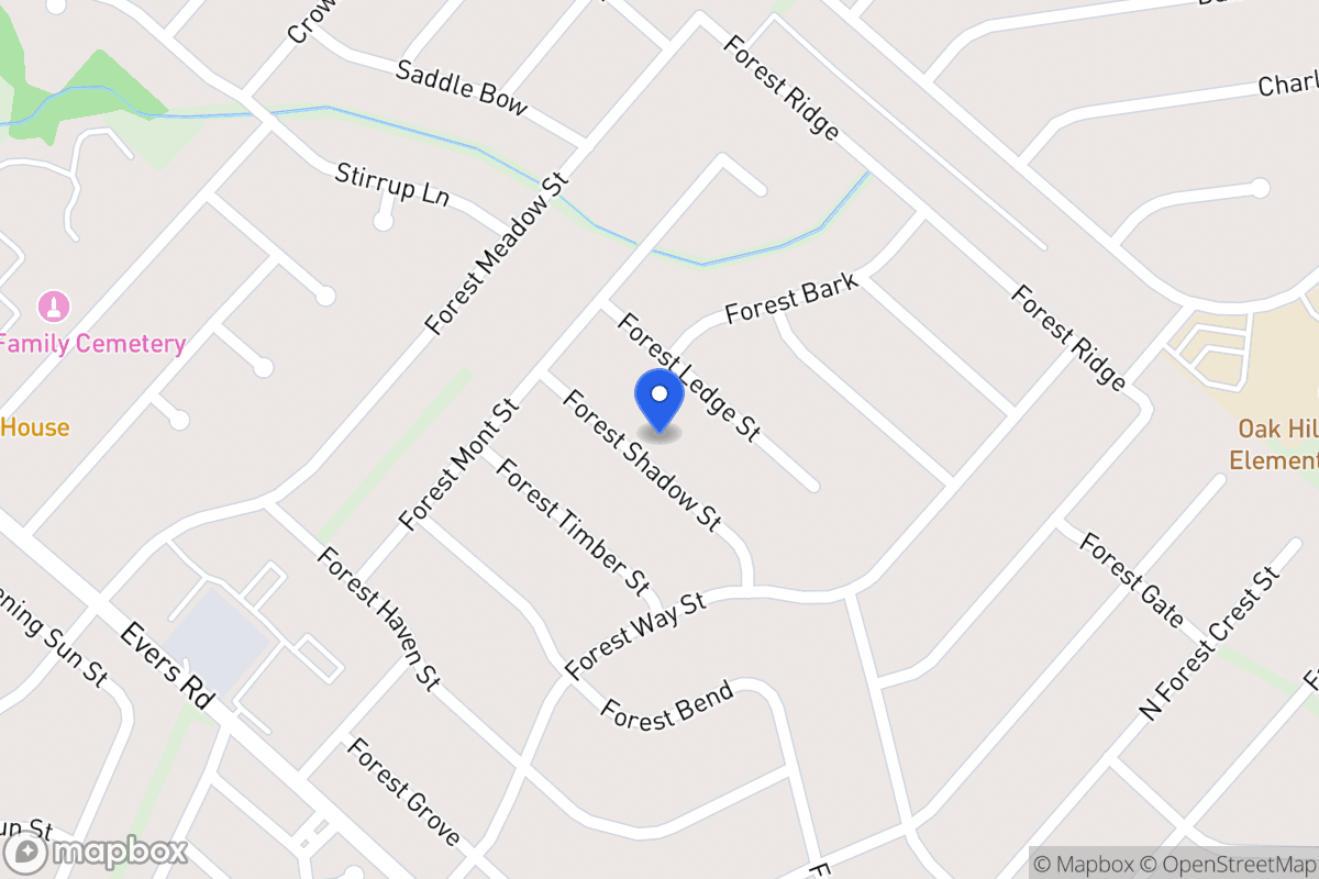 Map of 6023  Forest Shadow St