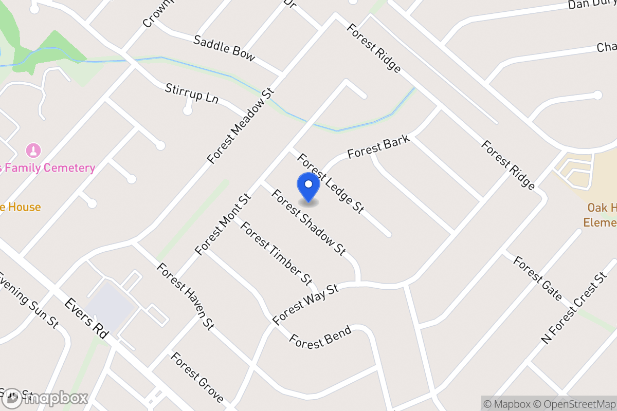 Map of 6027  Forest Shadow St