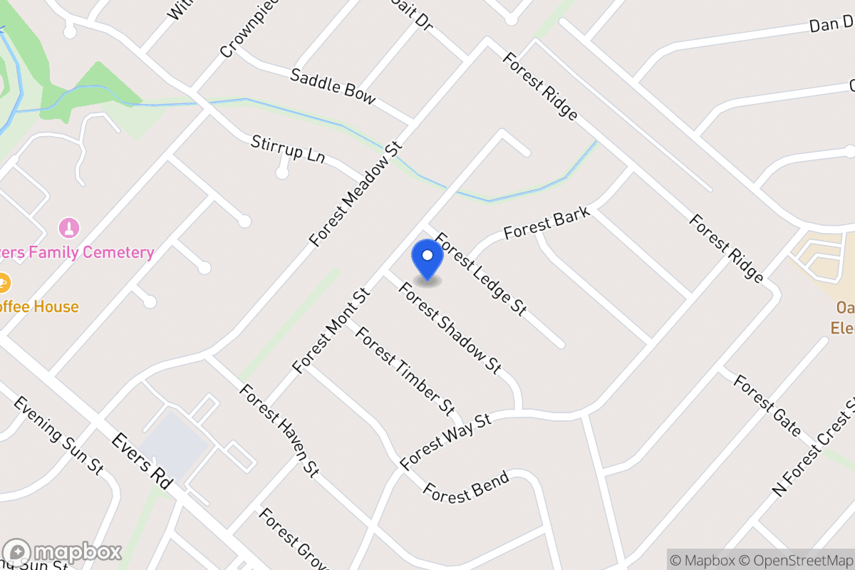 Map of 6035  Forest Shadow St